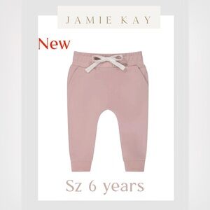 JAMIE KAY new sz 6 ORGANIC COTTON MORGAN TRACK PANTS- POWER PINK